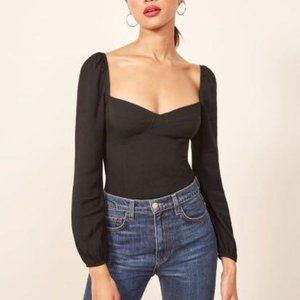 BLACK SIZE 6 REFORMATION REIGN TOP
